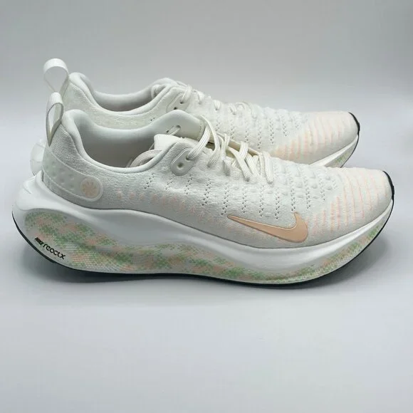 Nike React X Infinity Run 4 Sail-Crimson-Vapor Green Women's Size 11 HJ7666-133 - Picture 4 of 10